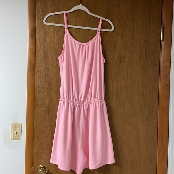 Zenana size L pink sleeveless romper - Picture 5 of 5